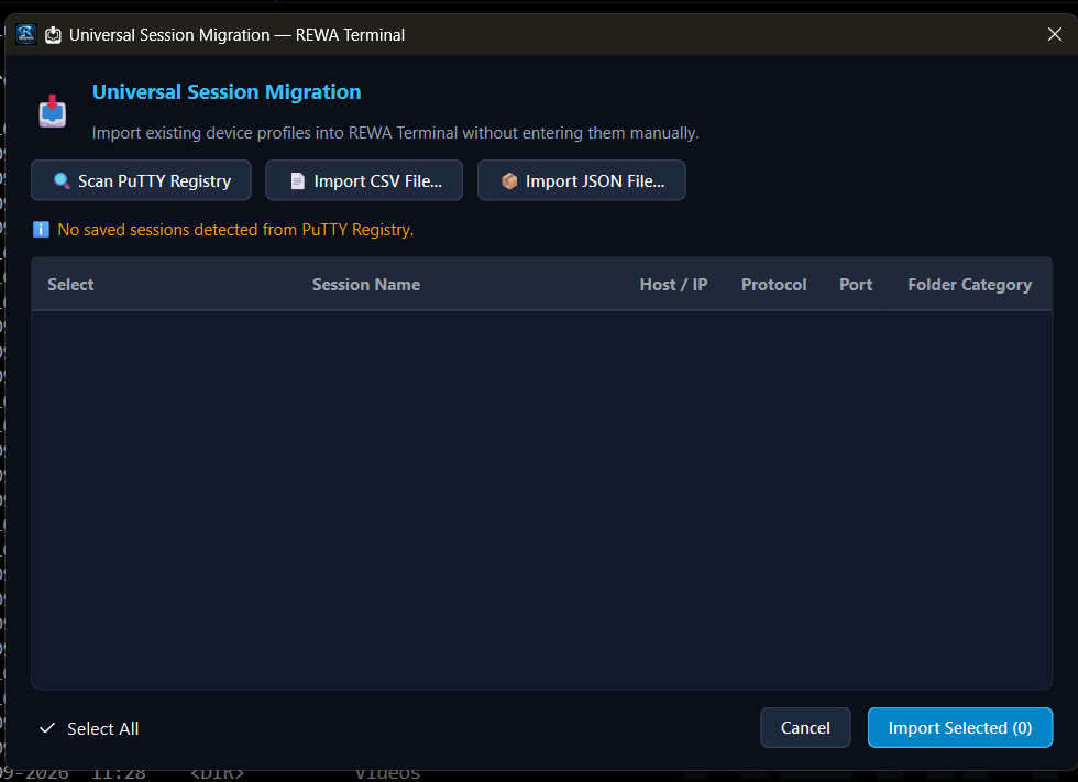 Universal Migration Interface