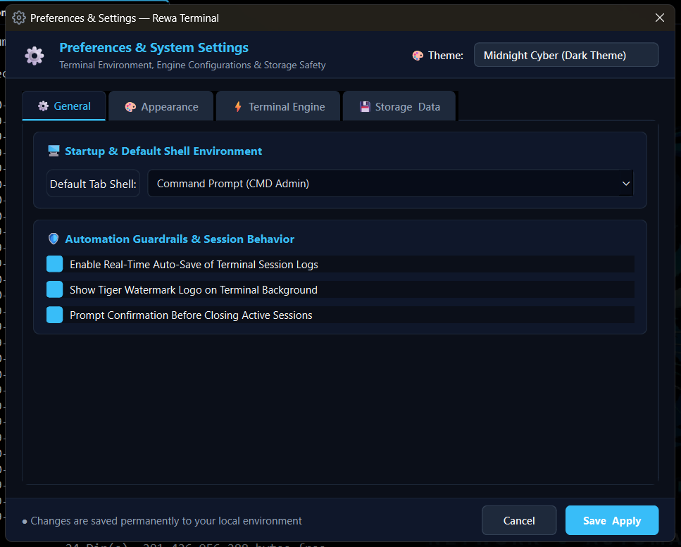 Preferences and Organization Settings